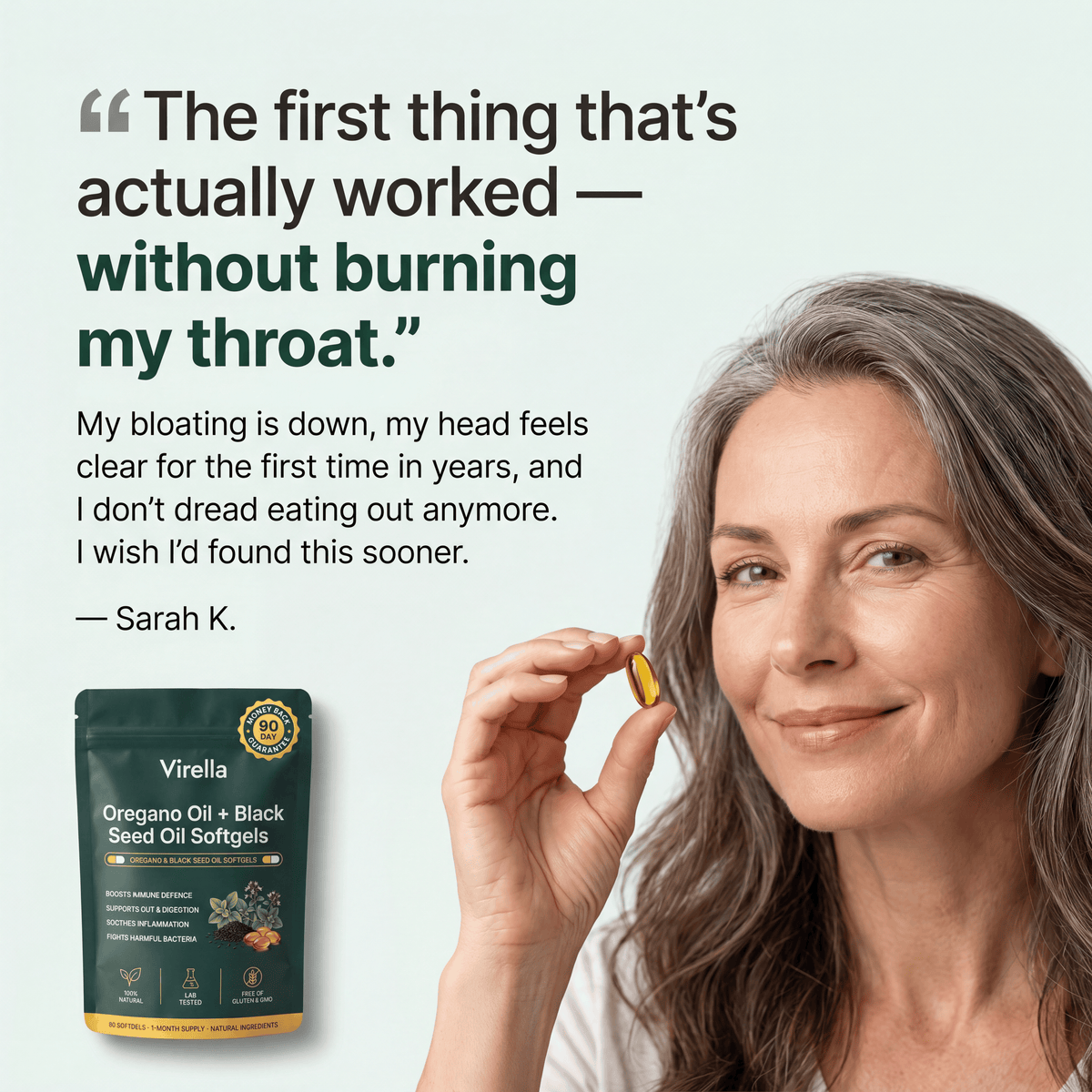 Virella® Oregano Oil + Black Seed Oil Softgels